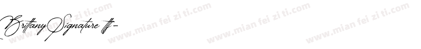 Brittany Signature ttf字体转换